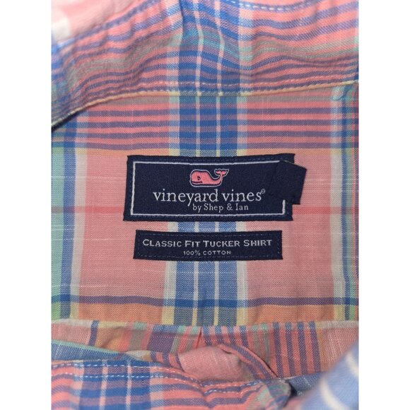 Vineyard Vines Mens Classic Fit Tucker Shirt Plaid Medium - Picture 5 of 8